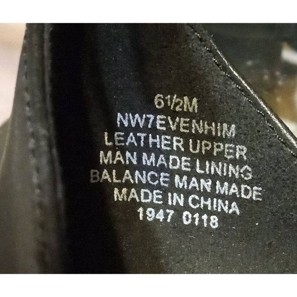 Nine West Women's Black Evenhim Leather Pointed Toe Wedge Pump Sz 6.5 - Picture 8 of 8